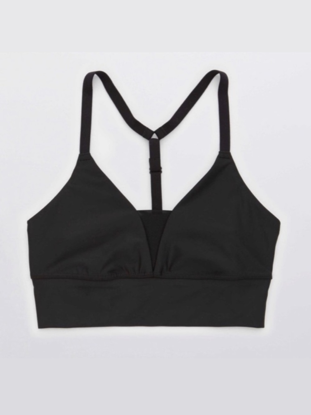 NEW Offline by Aerie American Eagle Shine Racerback Sports Bra Black Small